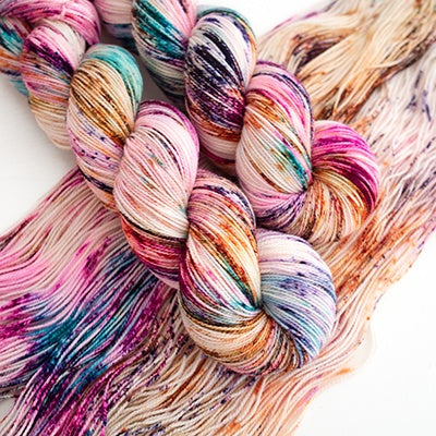 Speckled Hand-Dyed Sock Yarn